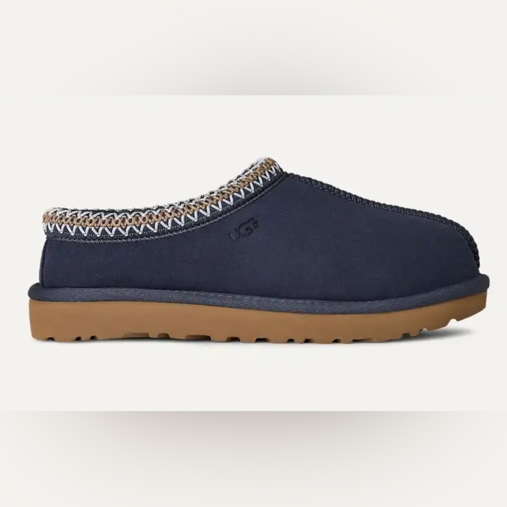 UGG Tasman Women’s Slippers – Dark Indigo Suede Sheepskin Indoor Outdoor Comfort